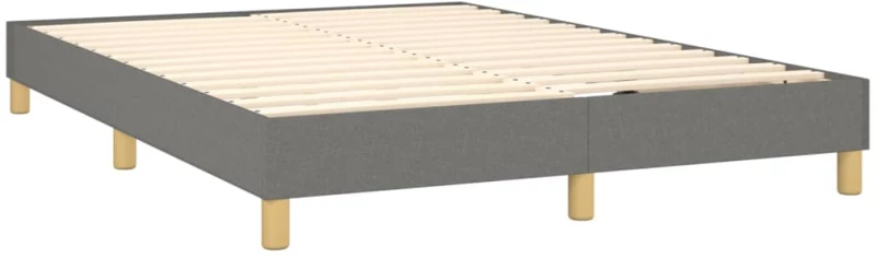 ΚΡΕΒΑΤΙ BOXSPRING ΜΕ ΣΤΡΩΜΑ ΣΚΟΥΡΟ ΓΚΡΙ 140X190 ΕΚ. ΥΦΑΣΜΑΤΙΝΟ 3140530
