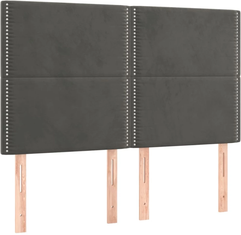 ΚΡΕΒΑΤΙ BOXSPRING ΜΕ ΣΤΡΩΜΑ ΣΚΟΥΡΟ ΓΚΡΙ 140X190 ΕΚ. ΒΕΛΟΥΔΙΝΟ 3137780