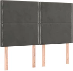ΚΡΕΒΑΤΙ BOXSPRING ΜΕ ΣΤΡΩΜΑ ΣΚΟΥΡΟ ΓΚΡΙ 140X190 ΕΚ. ΒΕΛΟΥΔΙΝΟ 3137780