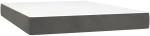 ΚΡΕΒΑΤΙ BOXSPRING ΜΕ ΣΤΡΩΜΑ ΣΚΟΥΡΟ ΓΚΡΙ 140X200 ΕΚ. ΒΕΛΟΥΔΙΝΟ 3141246