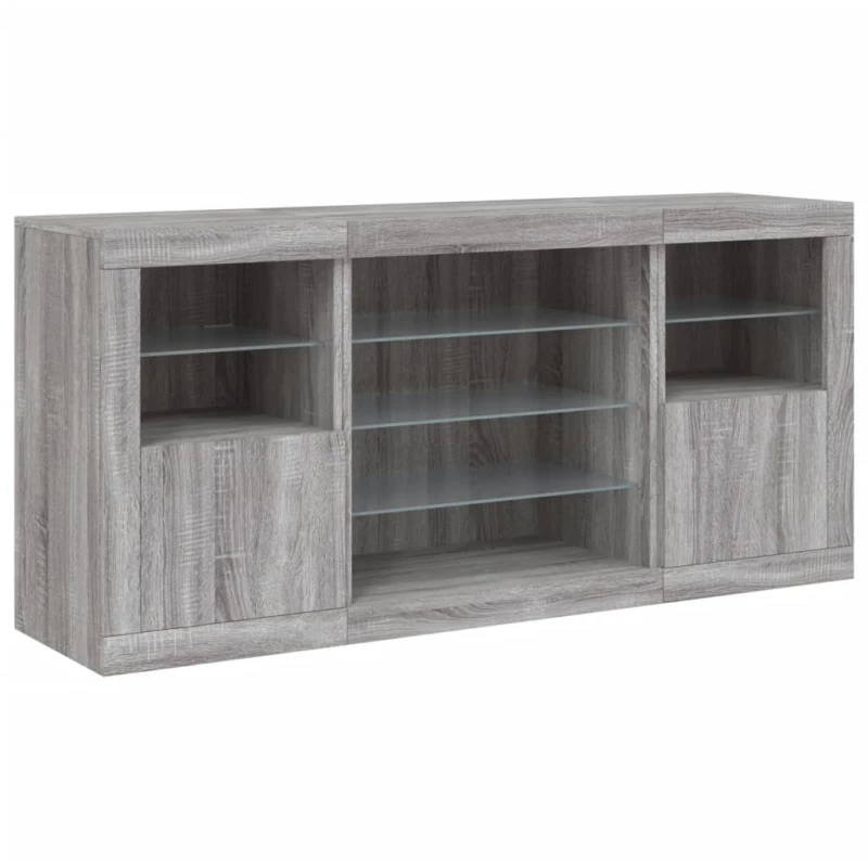 ΜΠΟΥΦΕΣ ΜΕ LED ΓΚΡΙ SONOMA 142,5X37X67 ΕΚ. 3209091