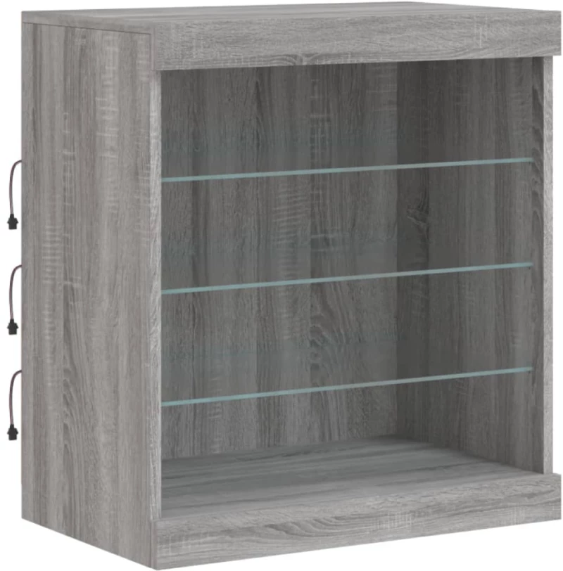 ΜΠΟΥΦΕΣ ΜΕ LED ΓΚΡΙ SONOMA 142,5X37X67 ΕΚ. 3209091