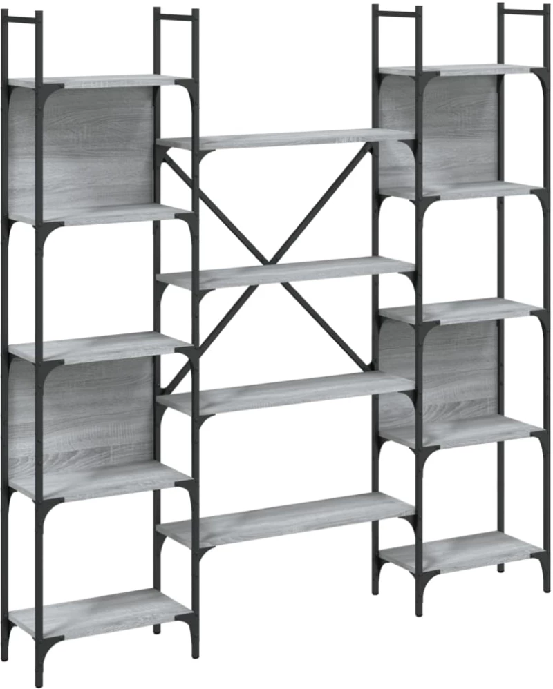 ΒΙΒΛΙΟΘΗΚΗ ΓΚΡΙ SONOMA 155,5X24X166,5 ΕΚ. ΕΠΕΞΕΡΓΑΣΜΕΝΟ ΞΥΛΟ 838861