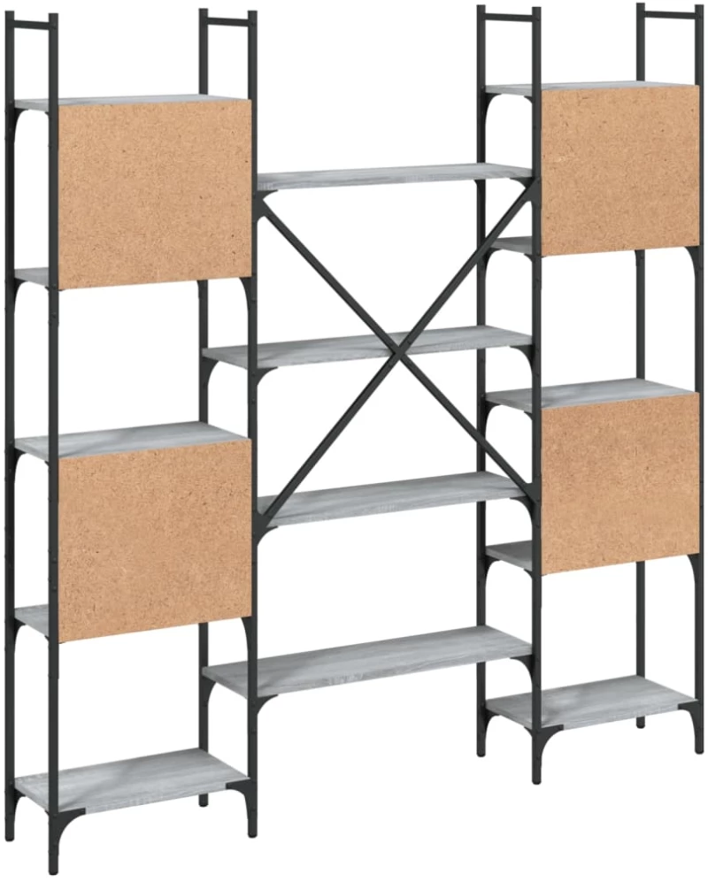 ΒΙΒΛΙΟΘΗΚΗ ΓΚΡΙ SONOMA 155,5X24X166,5 ΕΚ. ΕΠΕΞΕΡΓΑΣΜΕΝΟ ΞΥΛΟ 838861