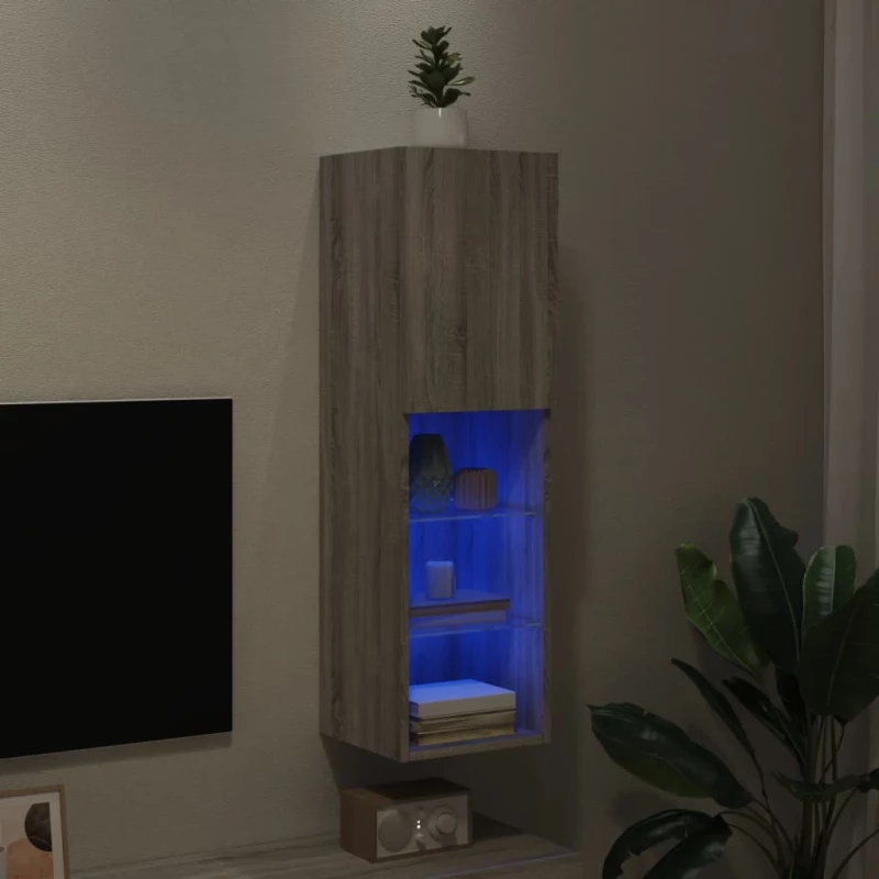 ΈΠΙΠΛΟ ΤΗΛΕΟΡΑΣΗΣ ΜΕ LED ΓΚΡΙ SONOMA 30,5X30X102 ΕΚ. 837025