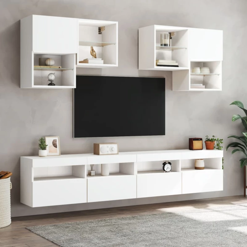 ΈΠΙΠΛΟ ΤΟΙΧΟΥ ΤΗΛΕΟΡΑΣΗΣ ΜΕ LED ΛΕΥΚΟ 100X30X40 ΕΚ. 837211