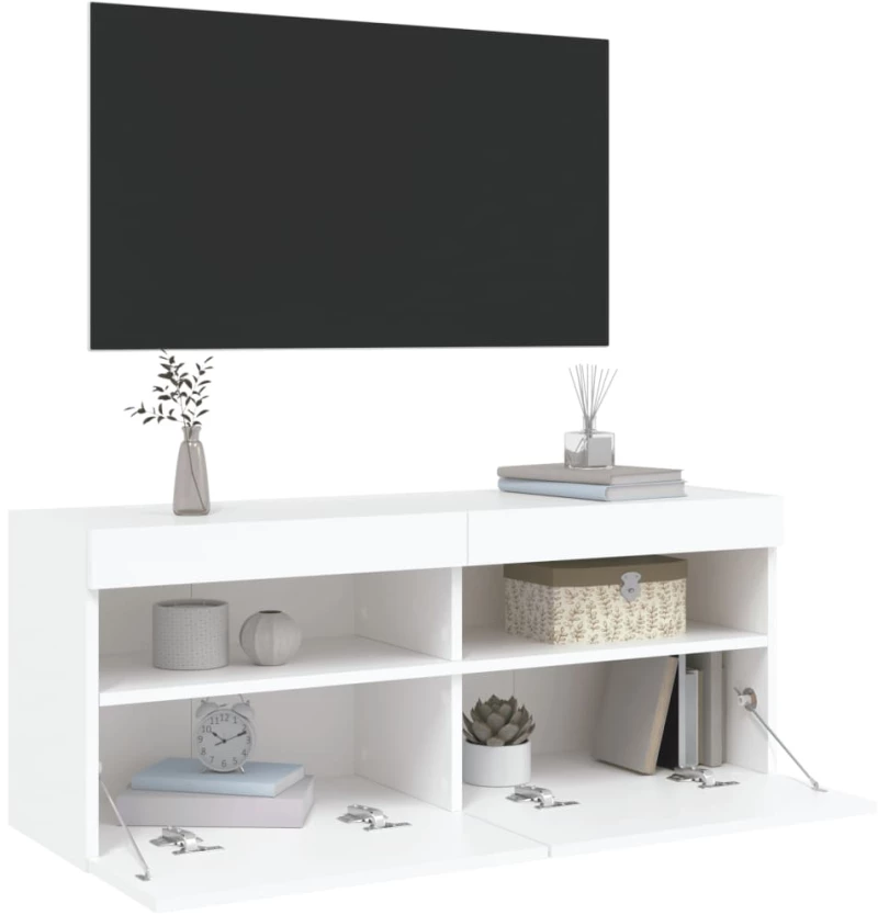 ΈΠΙΠΛΟ ΤΟΙΧΟΥ ΤΗΛΕΟΡΑΣΗΣ ΜΕ LED ΛΕΥΚΟ 100X30X40 ΕΚ. 837211