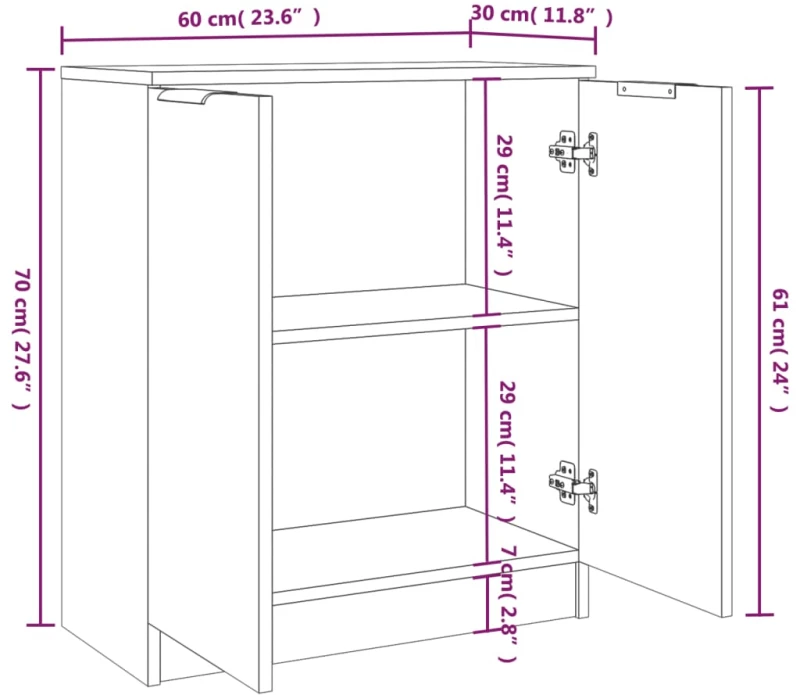 ΝΤΟΥΛΑΠΙΑ 2 ΤΕΜ. ΛΕΥΚΑ 60 X 30 X 70 ΕΚ. ΑΠΟ ΕΠΕΞΕΡΓΑΣΜΕΝΟ ΞΥΛΟ 3115772