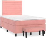 ΚΡΕΒΑΤΙ BOXSPRING ΜΕ ΣΤΡΩΜΑ ΡΟΖ 120X200 ΕΚ. ΒΕΛΟΥΔΙΝΟ 3137898