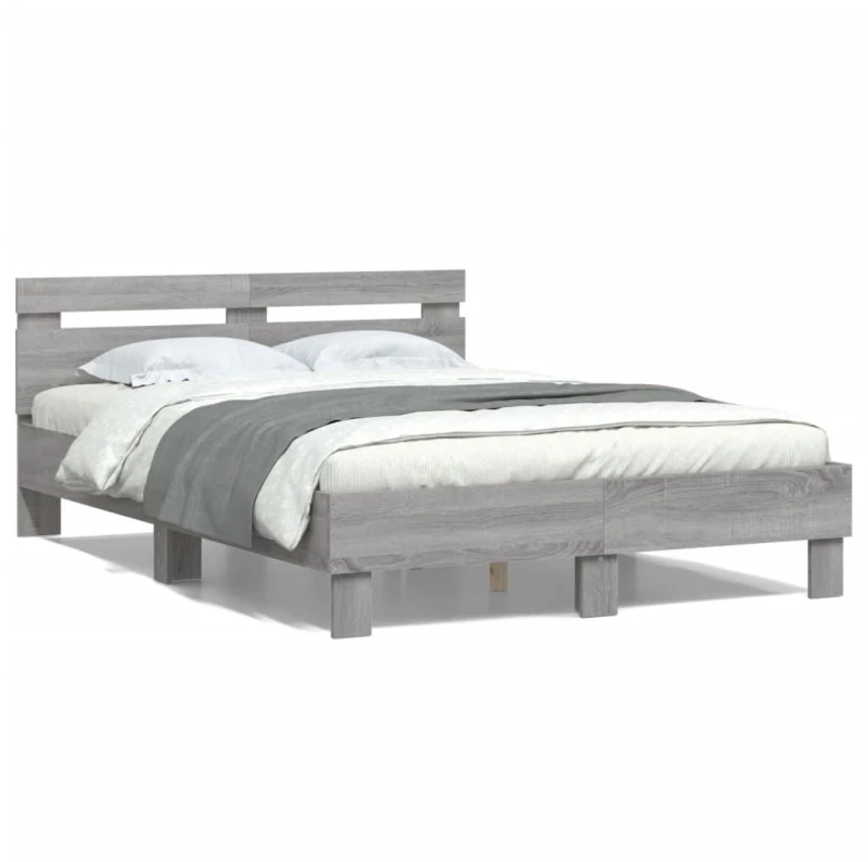 ΠΛΑΙΣΙΟ ΚΡΕΒΑΤΙΟΥ ΜΕ ΚΕΦΑΛΑΡΙ ΓΚΡΙ SONOMA 120X200ΕΚ. ΕΠΕΞ. ΞΥΛΟ 3207432