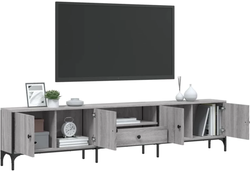ΈΠΙΠΛΟ ΤΗΛΕΟΡΑΣΗΣ ΜΕ ΣΥΡΤΑΡΙ ΓΚΡΙ SONOMA 200X25X44ΕΚ ΕΠΕΞ. ΞΥΛΟ 838991