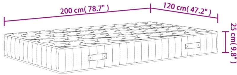ΣΤΡΩΜΑ ΜΕ POCKET SPRINGS ΜΕΣΑΙΑ ΣΚΛΗΡΟΤΗΤΑ 120X200 ΕΚ. 372829
