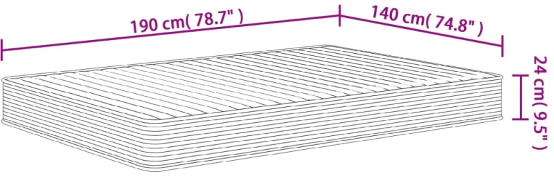 ΣΤΡΩΜΑ ΑΦΡΟΥ MEDIUM SOFT 140X190 ΕΚ. 373010
