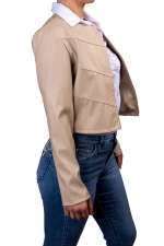 ΓΥΝΑΙΚΕΙΟ JACKET ΔΕΡΜΑΤΙΝΗ ΕΚΡΟΥ