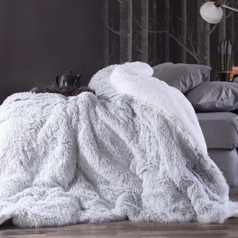 ΚΟΥΒΕΡΤΟΠΑΠΛΩΜΑ KRYSTAL ΗΜΙΔΙΠΛΟ 160X220 ΓΟΥΝΑ & SHERPA 650gsm