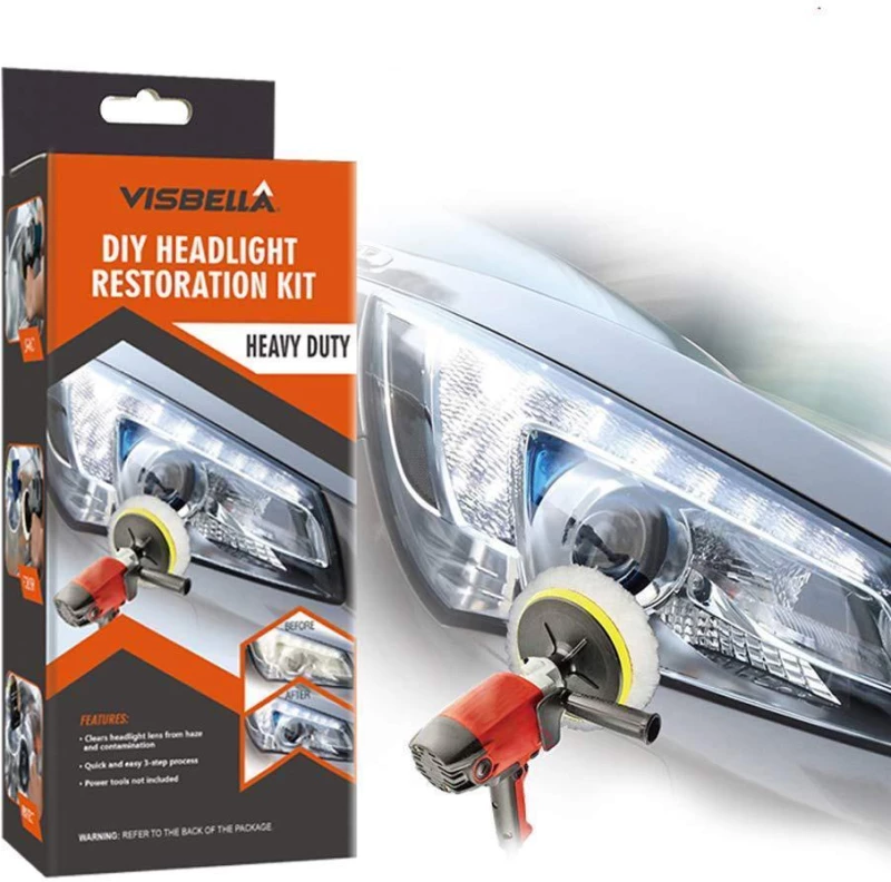 Visbella DIY Headlight Restoration Kit Επιδιόρθωσης για Φανάρια Αυτοκινήτου