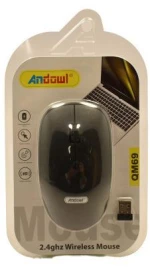 Andowl QM69 Ασύρματο Ποντίκι Μαύρο