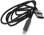 Remax RC-123I Braided USB to Lightning Cable Μαύρο 1m
