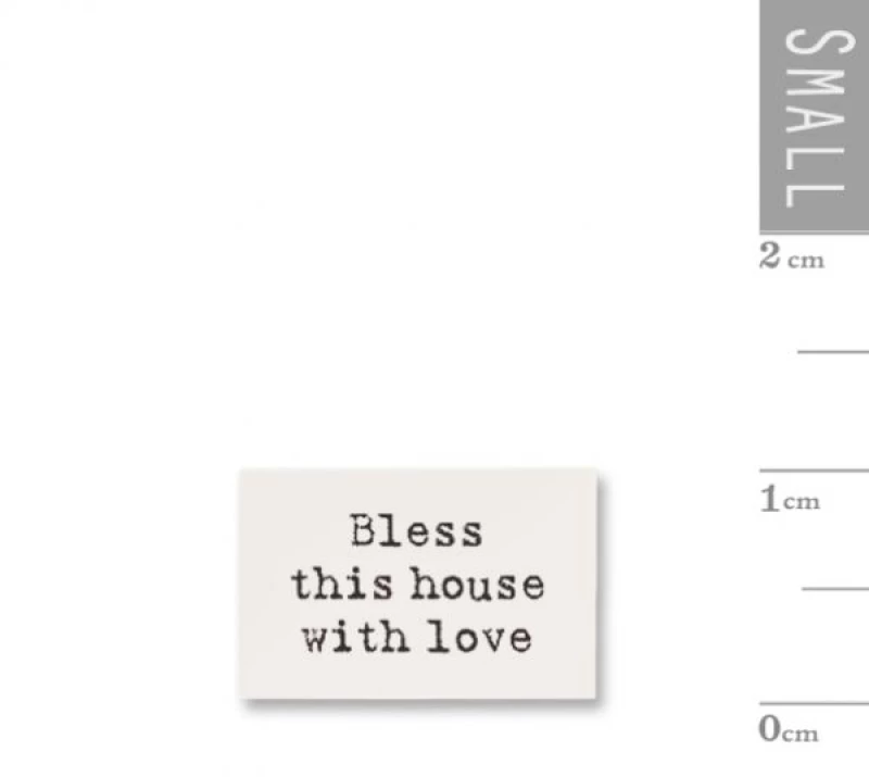 ΕΠΙΓΡΑΦΕΣ ΜΙΚΡΕΣ ΞΥΛΙΝΕΣ ΣΕΤ/10 - BLESS THIS HOUSE WITH LOVE 1X1,6 ΕΚ.