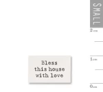 ΕΠΙΓΡΑΦΕΣ ΜΙΚΡΕΣ ΞΥΛΙΝΕΣ ΣΕΤ/10 - BLESS THIS HOUSE WITH LOVE 1X1,6 ΕΚ.
