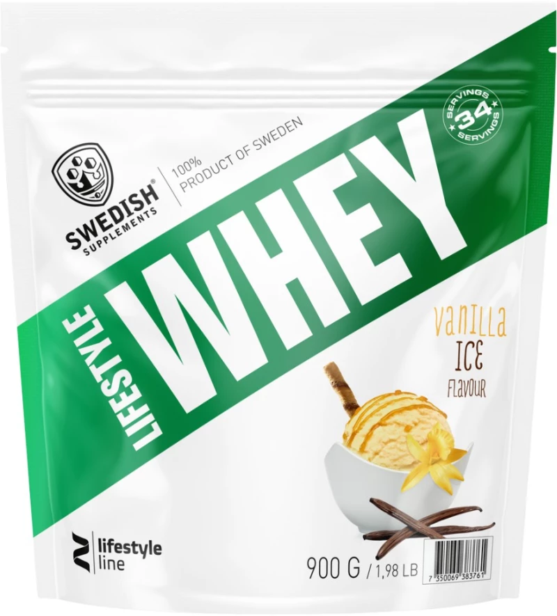 Swedish Supplements Lifestyle Whey [900 Γραμμάρια] Παγωτό βανίλια