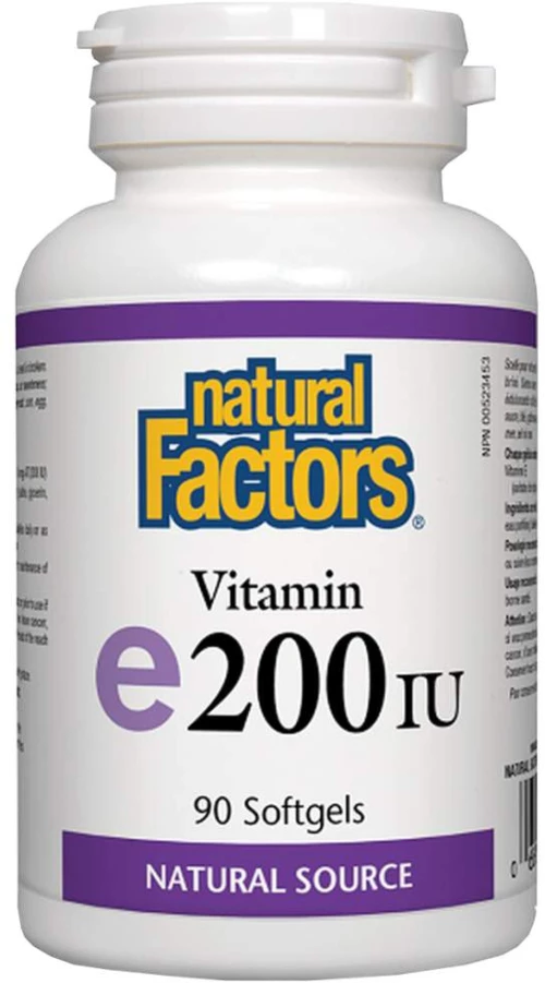 Natural Factors Vitamin E 200 IU Natural Source [90 Κάψουλες]