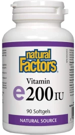 Natural Factors Vitamin E 200 IU Natural Source [90 Κάψουλες]