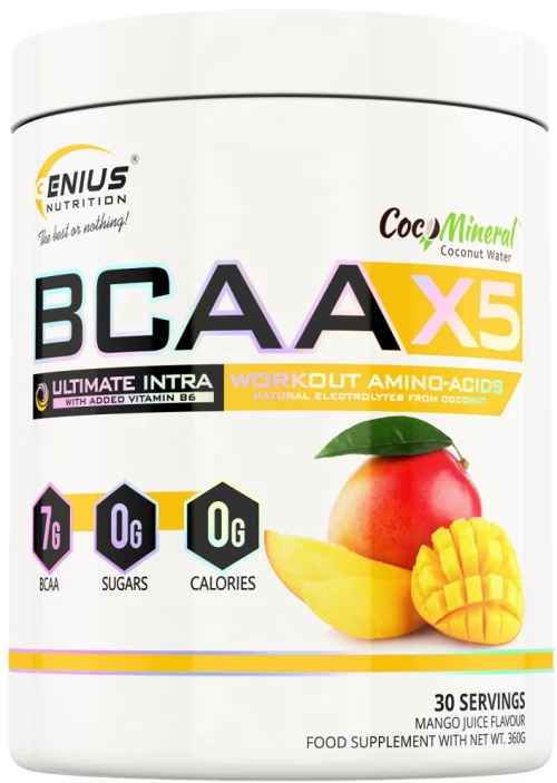Genius Nutrition BCAA X5 Powder [360 Γραμμάρια] Μάνγκο