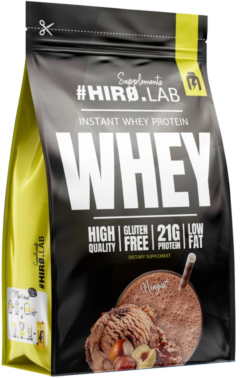 Hero.Lab Instant Whey Protein | High Quality Whey Concentrate [750 Γραμμάρια] Nug Κρέμα