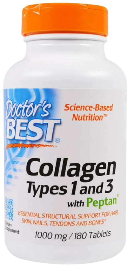 Doctor's Best Collagen Types 1 & 3 / 1000 mg [180 Ταμπλέτες]