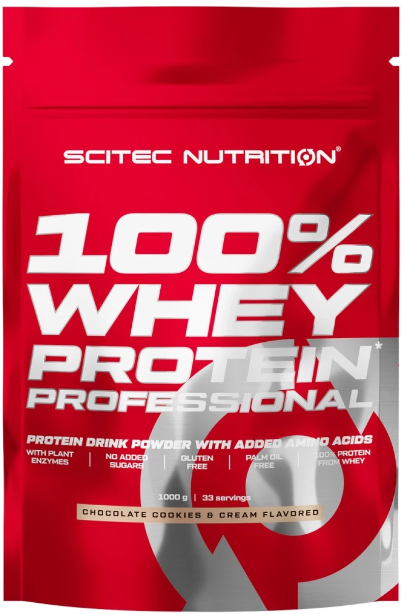 Scitec Nutrition 100% Whey Protein Professional [1000 Γραμμάρια] Σοκολάτα με μπισκότα