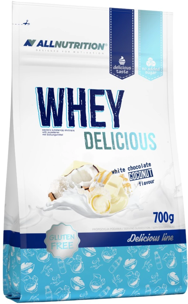 AllNutrition Whey Delicious [700 Γραμμάρια] Λευκή σοκολάτα με καρύδα