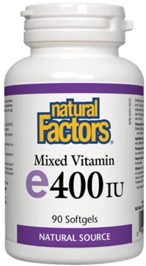 Natural Factors Vitamin E 400 IU · Natural Source [90 Softgels]