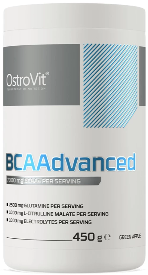 OstroVit BCAAdvanced | With Citrulline And Electrolytes [450 Γραμμάρια] Πράσινο μήλο