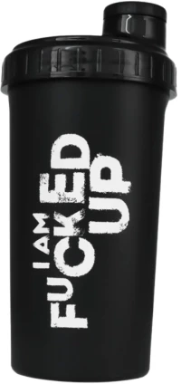 Swedish Supplements Shaker |  I AM F#CKED UP - Black [700 ml]