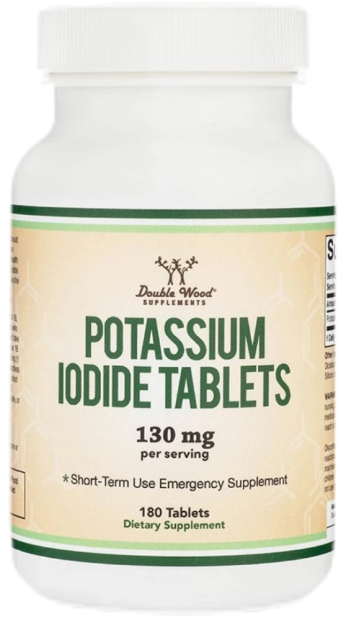 Double Wood Supplements Potassium Iodide Tablets 130 mg [180 Ταμπλέτες]