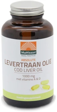 Mattisson Healthstyle Cod Liver Oil 1000 mg [120 Softgels]