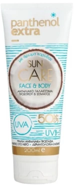 Panthenol Extra Sun Care Face & Body Spf50 Με Άρωμα Καρύδας 200ml