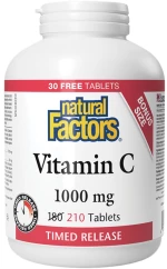 Natural Factors Vitamin C 1000 mg | Timed Release [210 Ταμπλέτες]