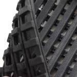 Πλαστικό Δάπεδο Crossmat Black με το μέτρο φάρδος: 120cm