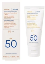 Korres Yoghurt Αντηλιακή Κρέμα Προσώπου + Ματιών Spf50 50ml
