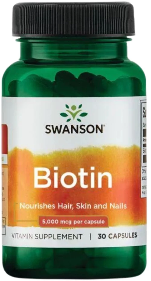 Swanson Biotin 5000 mcg [30 Κάψουλες]