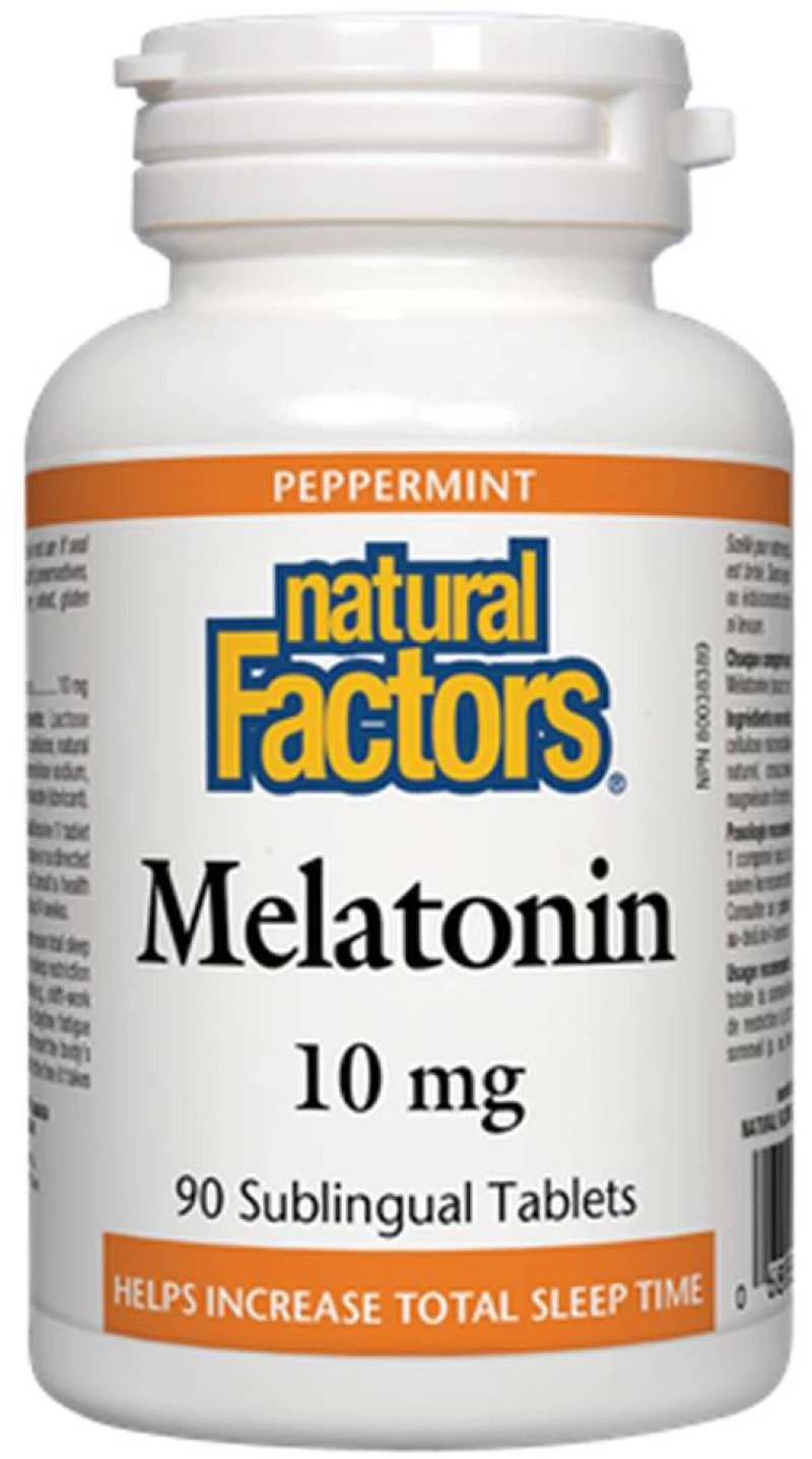 Natural Factors Melatonin 10 mg [90 Υπογλώσσια δισκία]