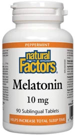 Natural Factors Melatonin 10 mg [90 Υπογλώσσια δισκία]