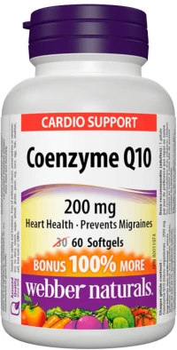 Webber Naturals CoQ10 200 mg [60 Softgels]