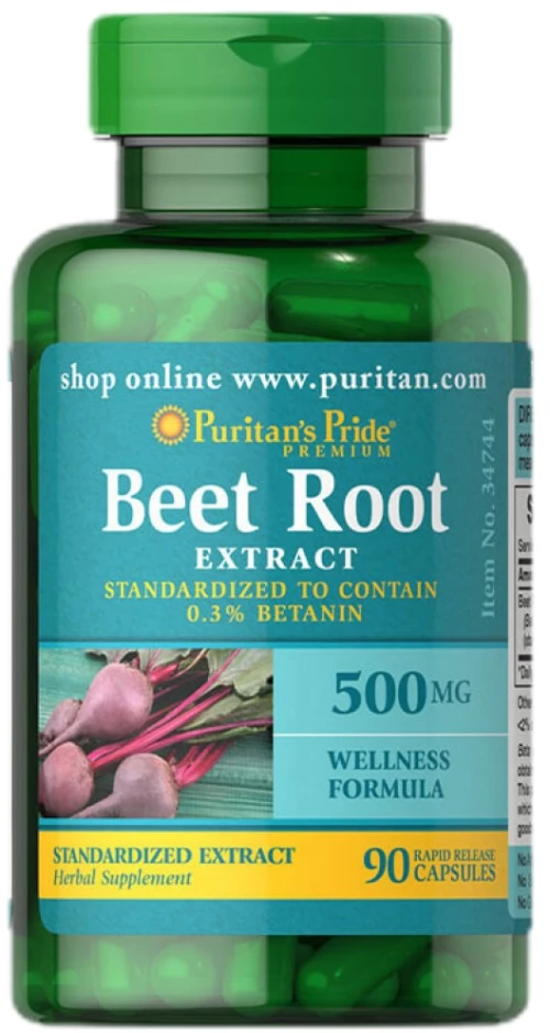 Puritan's Pride Beet Root Extract 500 mg [90 Κάψουλες]