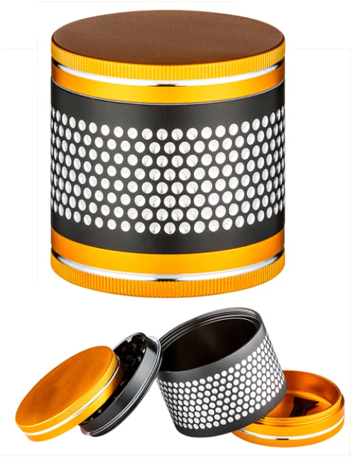 Grinder Τρίφτης 60mm Gold-Black Bees - 4 Parts