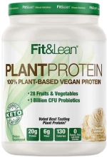 Fit & Lean Plant Protein | with Probiotics, Fruits & Vegetables [565 Γραμμάρια] Βανίλια