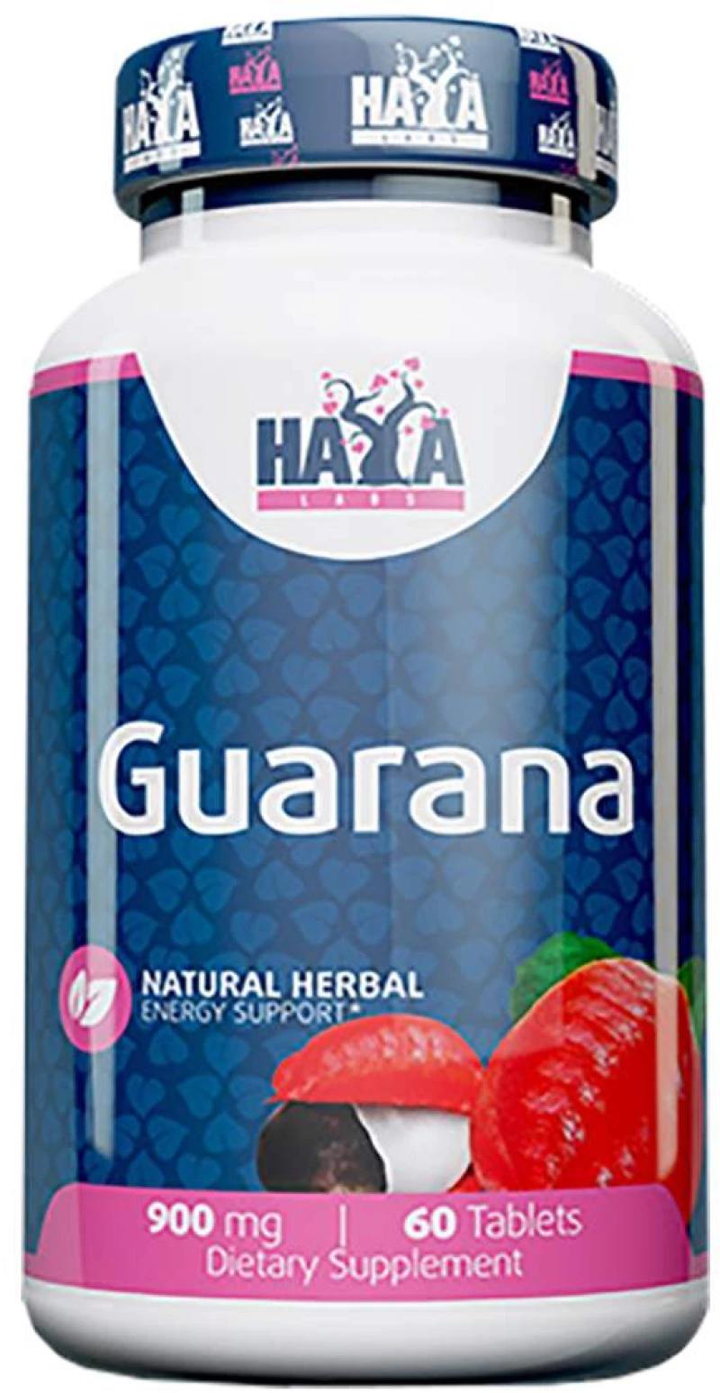 Haya Labs Guarana 900 mg [60 Ταμπλέτες]