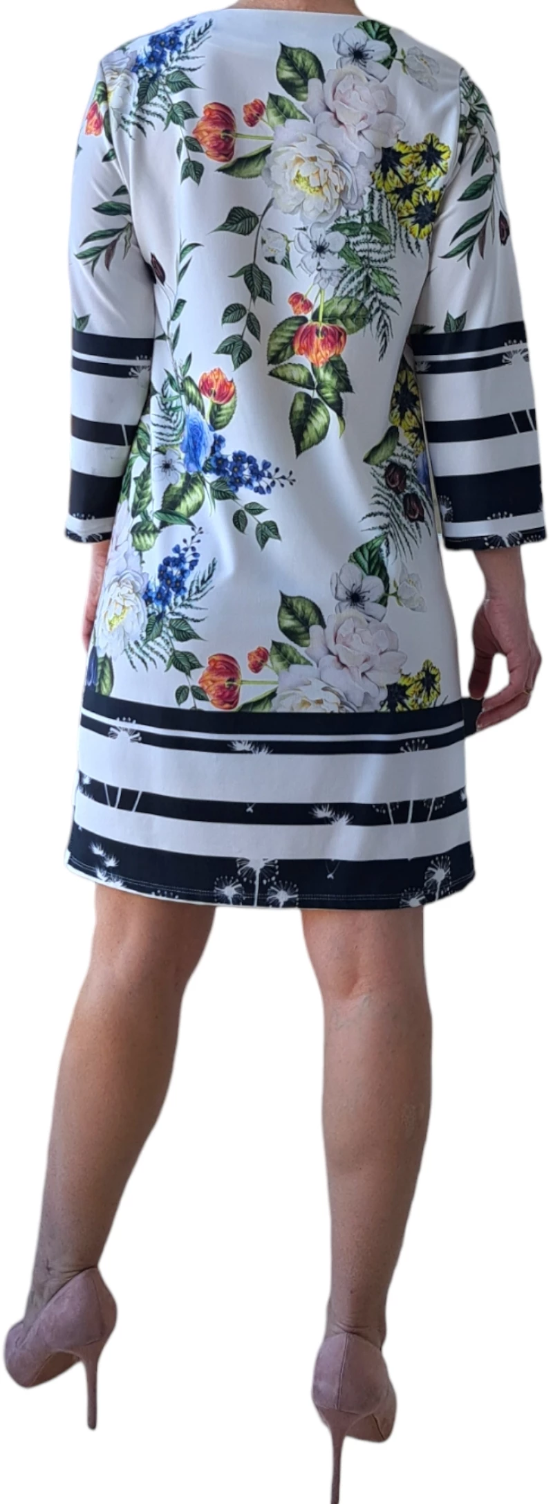 ΦΟΡΕΜΑ FLORAL ΑΣΠΡΟ